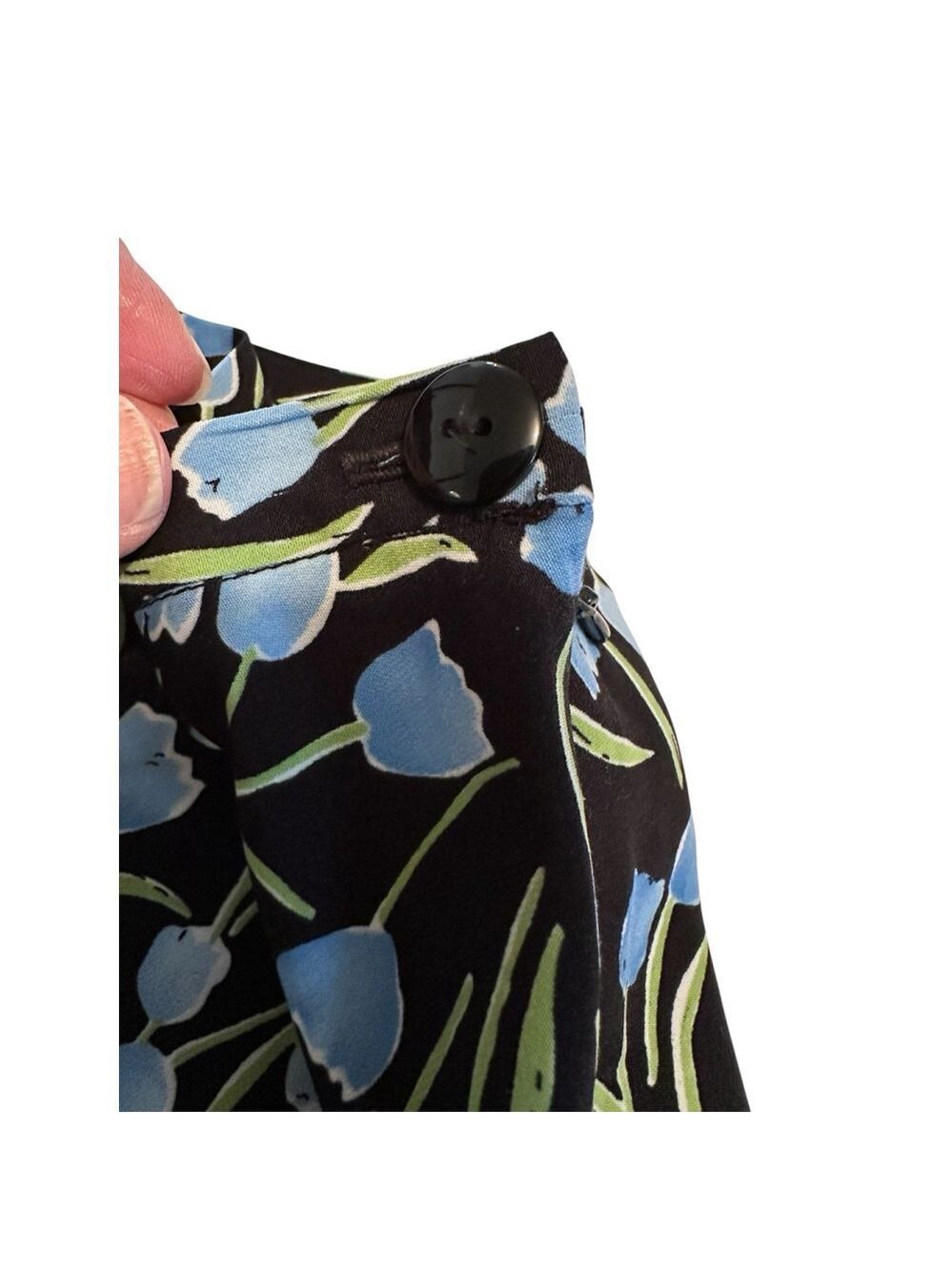 Dress Barn Skirt Side Zipper & Button Womens Size 6 Multicolor Summer Aline - Picture 14 of 17